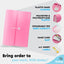 13-Pocket Letter Size Poly Expanding File pink