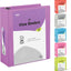 2" Slant-D Ring View Binder w/ 2 Pockets purple