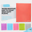 plastic Solid Color 2-Pockets Poly Portfolio w/ 3 Prongs red