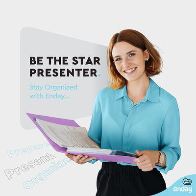 1.5″ 3-Ring View Binder w/ 2-Pockets - Purple