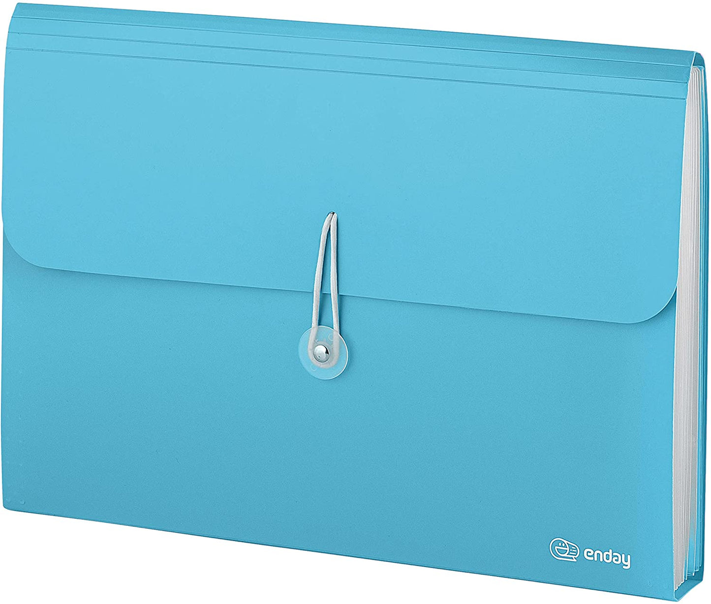 13-Pocket Letter Size Poly Expanding File - Blue