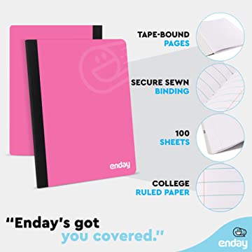 Composition Notebooks College Ruled - Pink