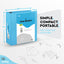 3" Slant-D Ring View Binder w/ 2 Pockets blue