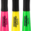 Desk Style Fluorescent Highlighter w/ Cushion Grip (3/Pack)