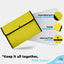 Square Flap Letter Size Document Holder Green