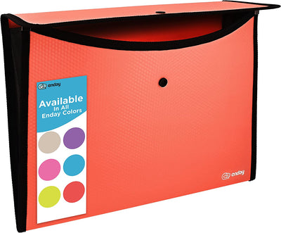 Square Flap Letter Size Document Holder red