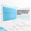 13-Pocket Letter Size Poly Expanding File - Blue