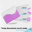 Two Tone Letter Size Document Case purple