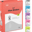 1/2″ 3-Ring View Binder w/ 2-Pockets - Red