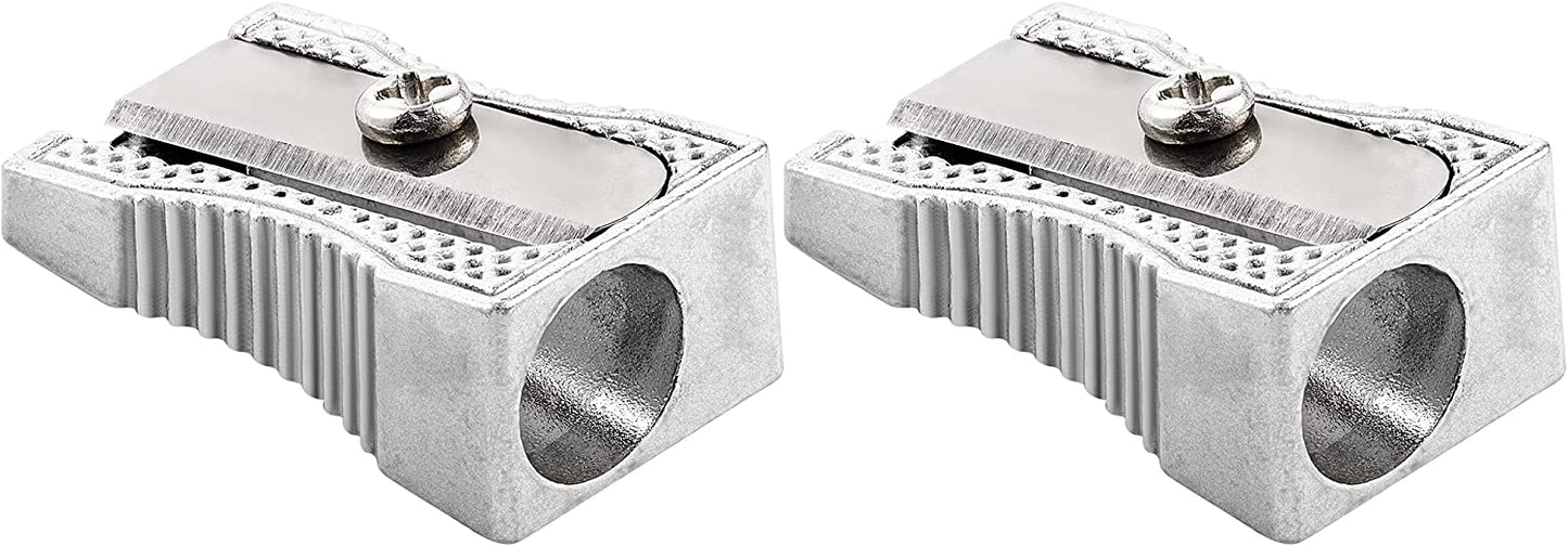 Single Hole Metal Pencil Sharpener 2 PK