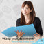 Plastic Solid Color 2-Pockets Poly Portfolio - Blue