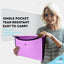 Square Flap Letter Size Document Holder purple