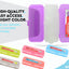 8" Bright Color Double Deck Organizer Box purple