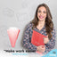 7-Pocket Letter Size Poly Expanding File red