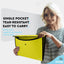 Square Flap Letter Size Document Holder Green