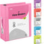 2" Slant-D Ring View Binder w/ 2 Pockets pink