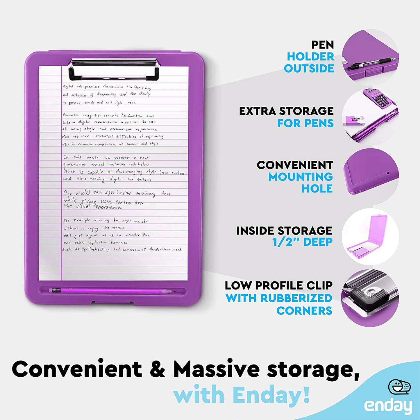 Clipboard Storage Case purple