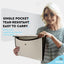 Square Flap Letter Size Document Holder grey
