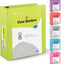 2" Slant-D Ring View Binder w/ 2 Pockets green