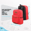 Adjustable Shoulder Strap Backpack - Red