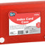 3" X 5" Index Card Case Holds 5 Tab Dividers - Red