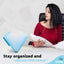 13-Pocket Letter Size Poly Expanding File - Blue