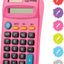 8-Digit Dual Power Pocket Size Calculator pink