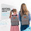 Adjustable Shoulder Strap Backpack - Grey